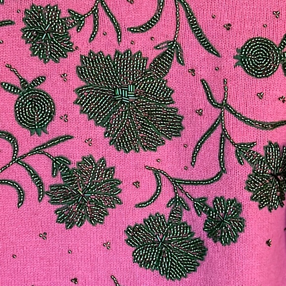 Boden Has Something For You! Lovely Pink & Green Wool/Alpaca Blend-Sweater - Picture 2 of 12